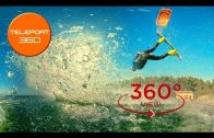 Kitesurfing video 360 degrees. Amazing jumps (VR experiment in extreme sports)