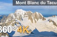 Three peaks of Mont Blanc, 360° video over Mont Blanc du Tacul