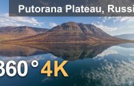 360°, Putorana Plateau, Russia. 4K aerial video