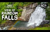 360 VR View of Rainbow Falls NC Waterfall Gorges State Park