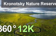 Kronotsky Nature Reserve, Kamchatka, Russia. Aerial 360 video in 12K