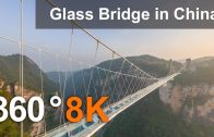 Zhangjiajie Glass Bridge, China. 360 aerial video in 8K
