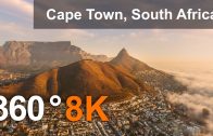 Cape Town, South Africa. Virtual travel. Aerial 360 video in 8K.