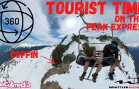 Tourist Time on the Peak Express at WhistlerBlackcomb in 360  8K Virtual Reality onecutmedia