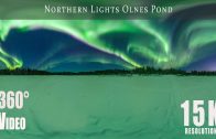 360 video of Northern Lights over Olnes Pond, Fairbanks, Alaska