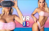 BLONDE IN BIKINI POSING IN VR 3D – VIRTUAL REALITY GIRL VIDEO IN 360/180 – 4K