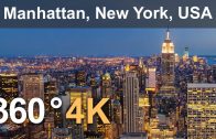 360° Video, Manhattan, New York, USA, 4K aerial video