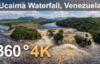 360°, Canaima Lagoon, Venezuela. Part I. Ucaima Waterfall. 4K aerial video
