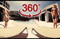 360 video VR Girl – Jacqueline with Natasha in Pool ( Video for Oculus Go )