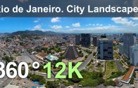 Rio de Janeiro. City Landscapes. Aerial 360 video in 12K