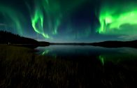 Awesome 360 real time footage of the Aurora Borealis over Quartz Lake, Delta Junction, AK