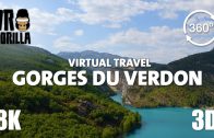 Gorges du Verdon Guided Tour in 360 VR – Virtual Travel – 8K Stereoscopic 360 Video